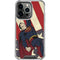 DC Comics Superman Vintage Pose American Flag iPhone 14 Pro Clear Case
